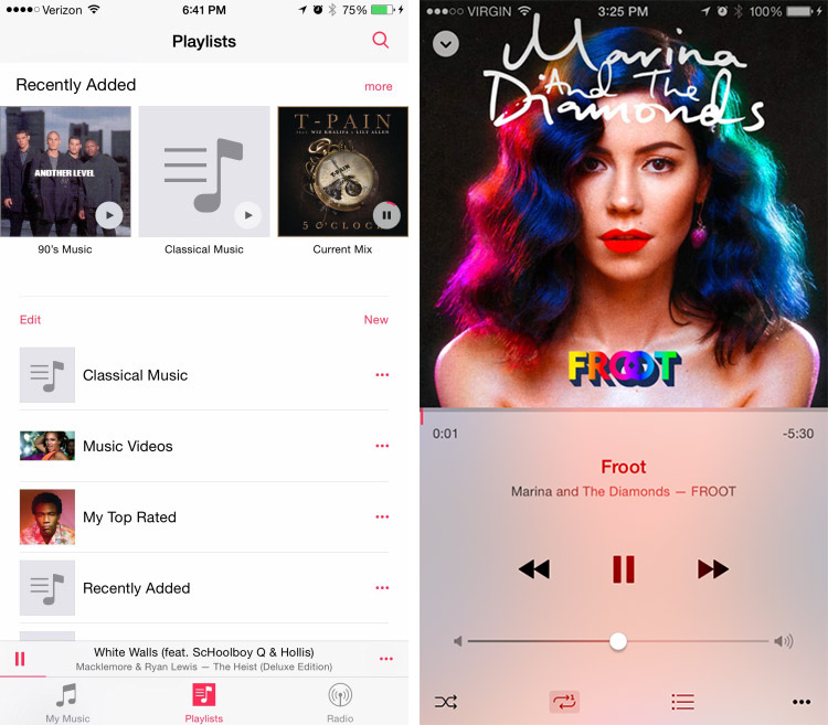 iOS 8.4 全新的 Music app