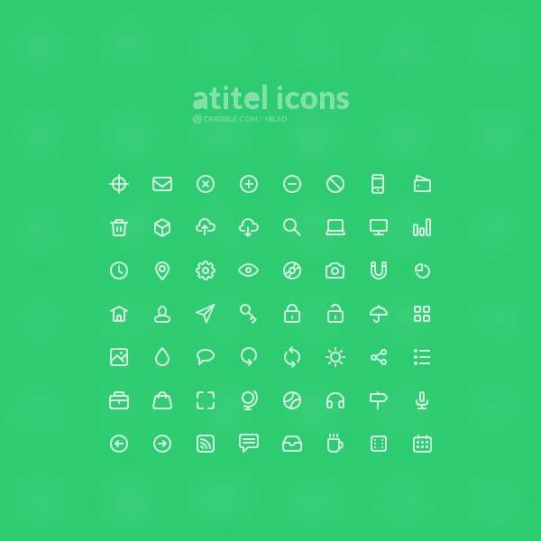 20 Free and Flat Icon Packs for Web Designers5